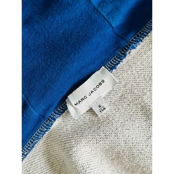 Little Marc Jacobs Kids Size 6 Grey Print Zip-up Hoodie - Picture 10 of 10